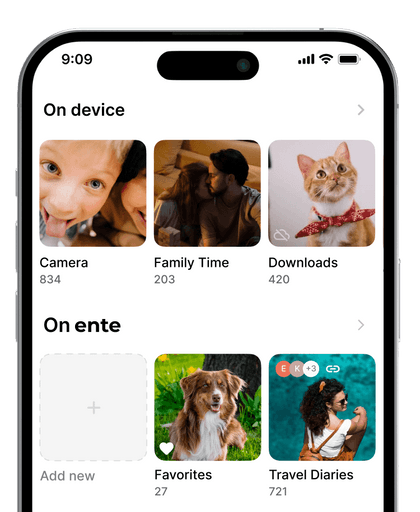 Improvements to the albums screen on Ente Photos Improvements to the albums screen on Ente Photos