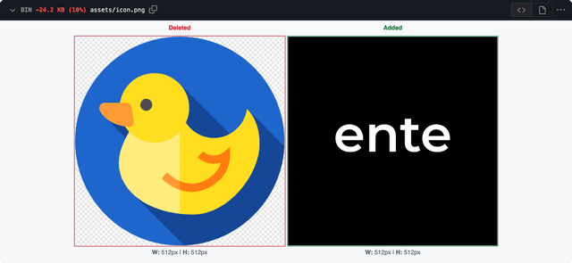 Ente's second logo